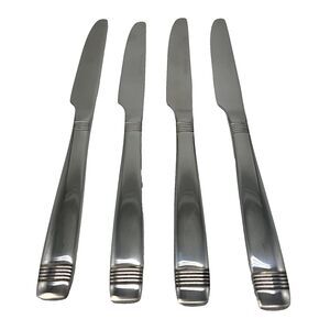 DOKAWORLD Silverware Stainless Steel Flatware Knife Cutlery Set of 4 Knives